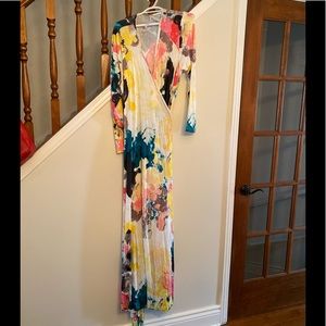 Multi colour wrap dress